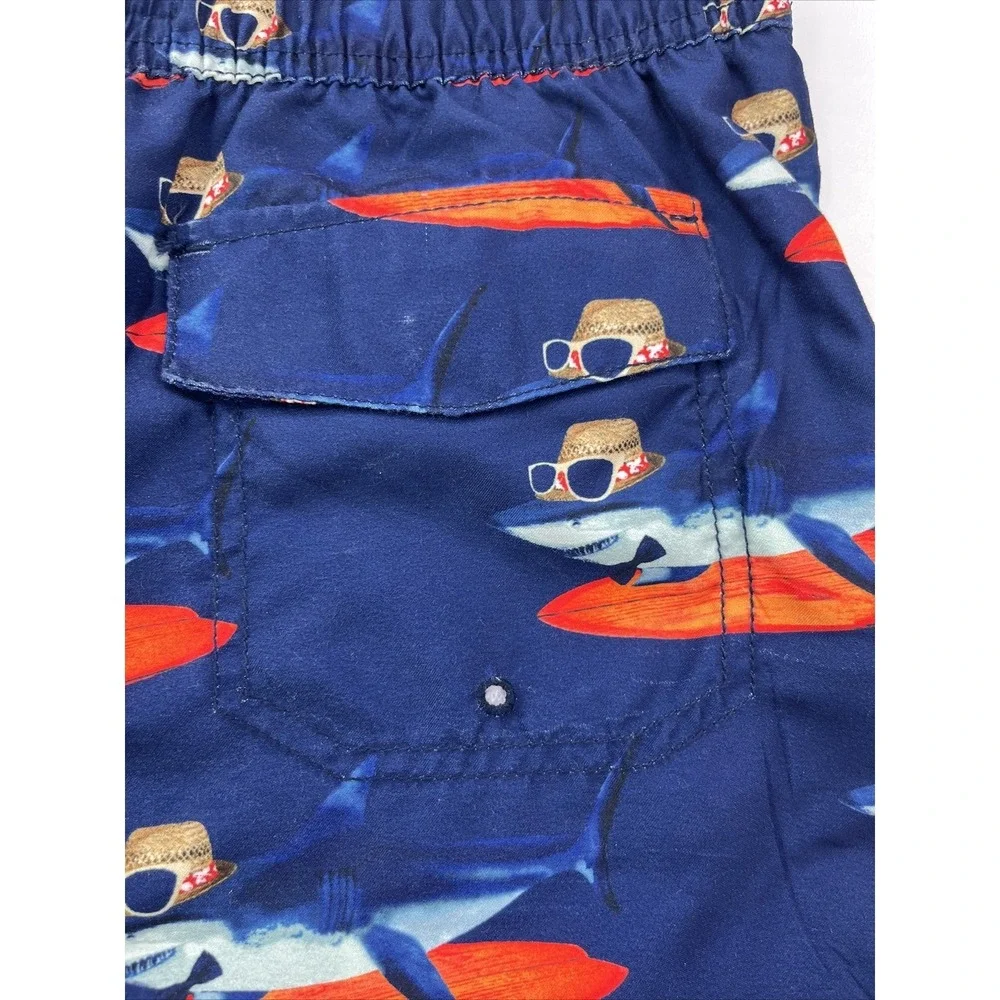 Tommy Bahama Boys XL Sharks Surfboards Hat Sunglasses Swim‎ Trunks Kids Shorts